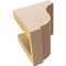 Ekena Millwork 4"W x 4"D x 4"H Wide Van Buren Rough Cedar Woodgrain TimberThane Corbel, Primed Tan CORUR04X04X04VANRCPR - alternate 3